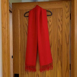 Red pashmina scarf